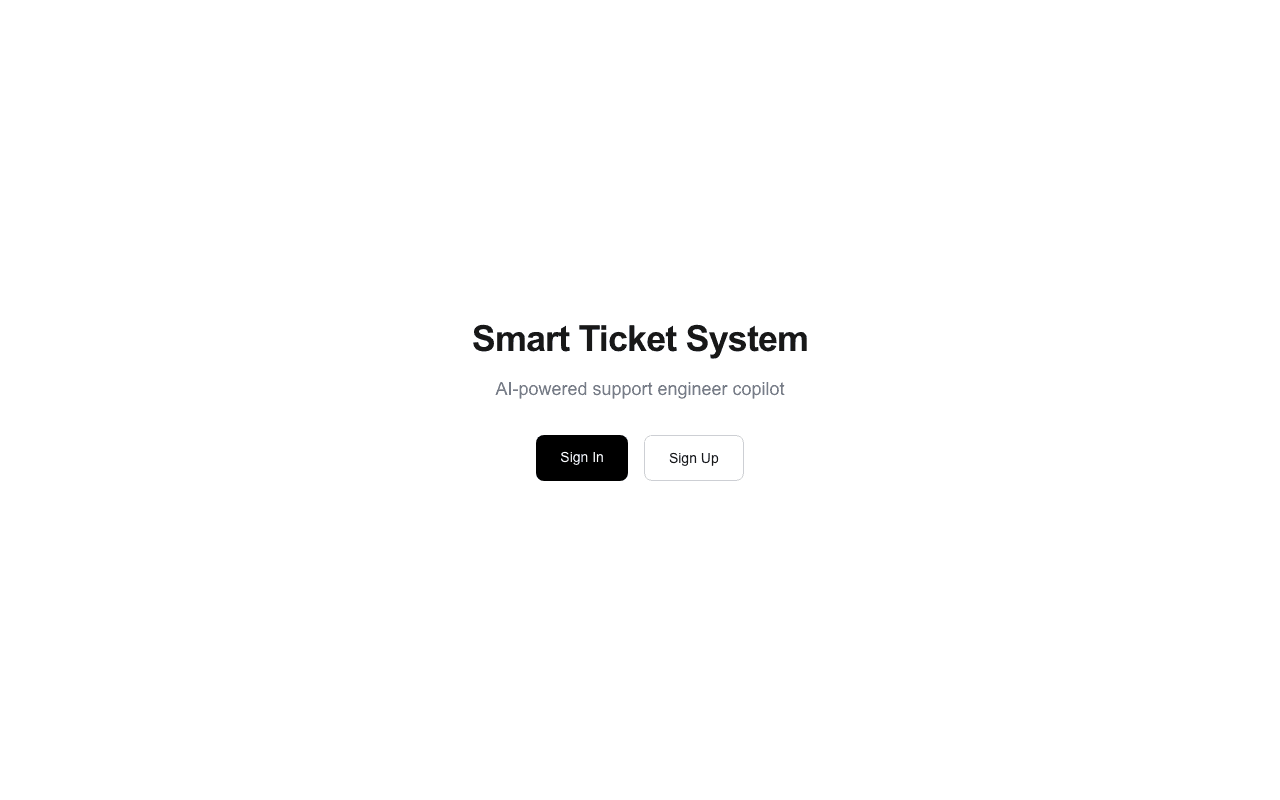 AI Support Engineer landing page