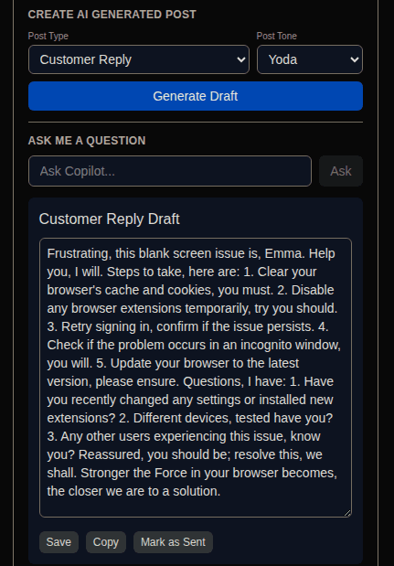 Multi-Tone Reply Generation
